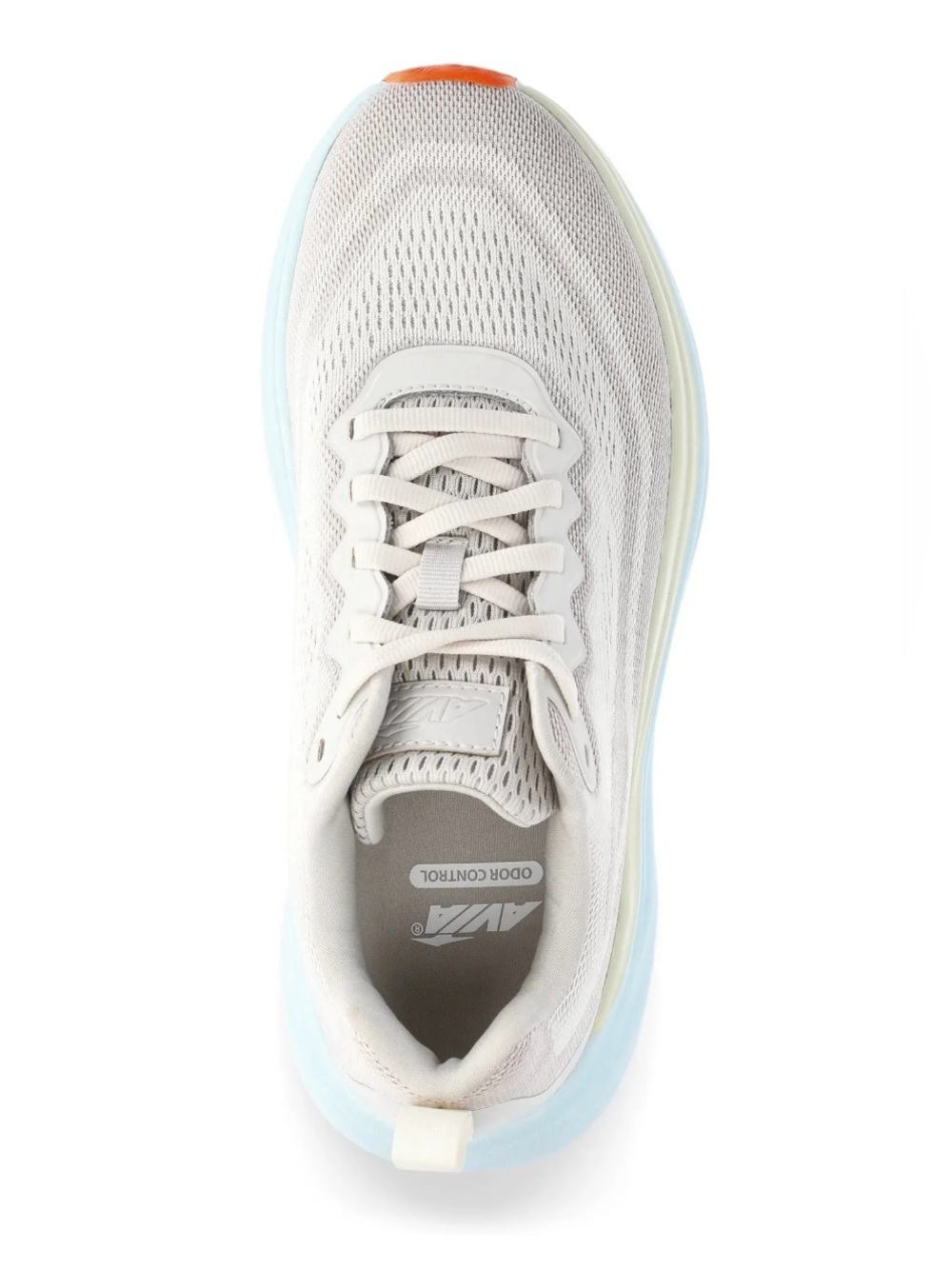 Avia Women's Comfort Performance Sneakers Grey with Blue and Yellow Acent - Picture 6 of 13